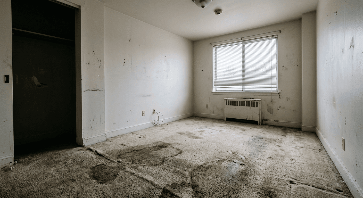 Carpet, pad & subfloor sealing before remediation